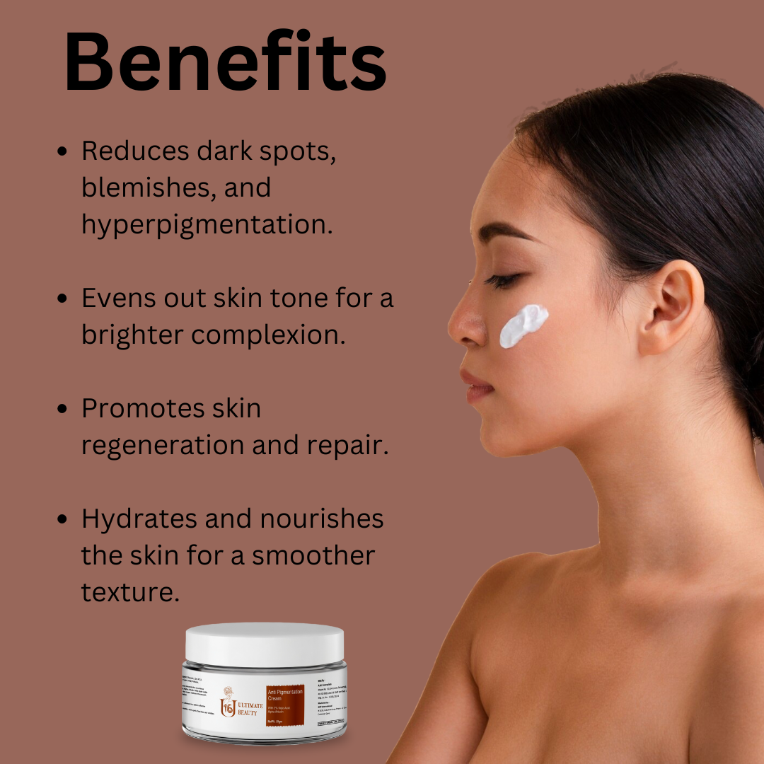U16 Anti Pigmentation Cream Benefits