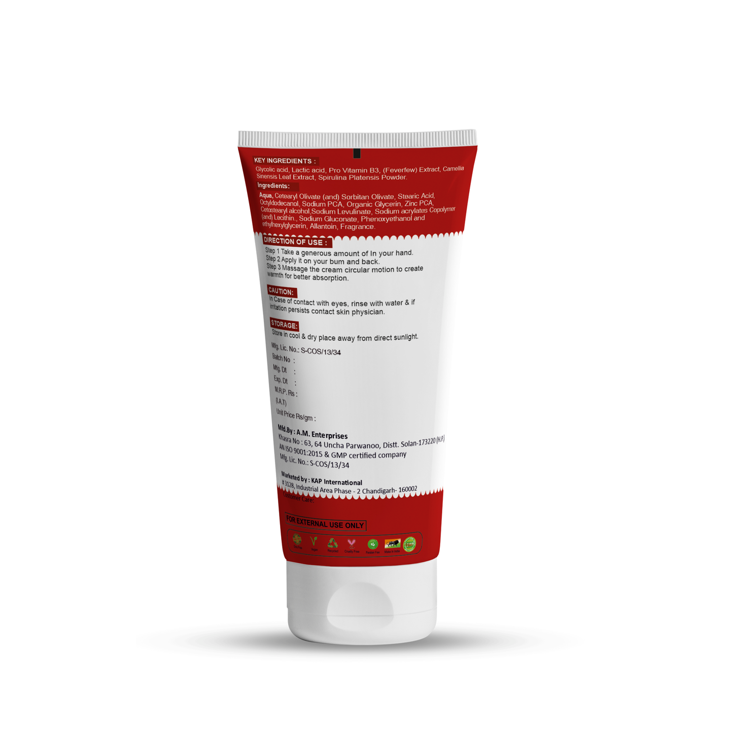 Bump Eraser Cream - 60gm.