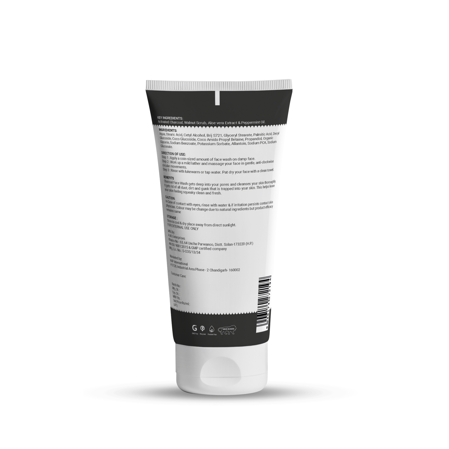 Activated Charcoal Face Wash - 100ml