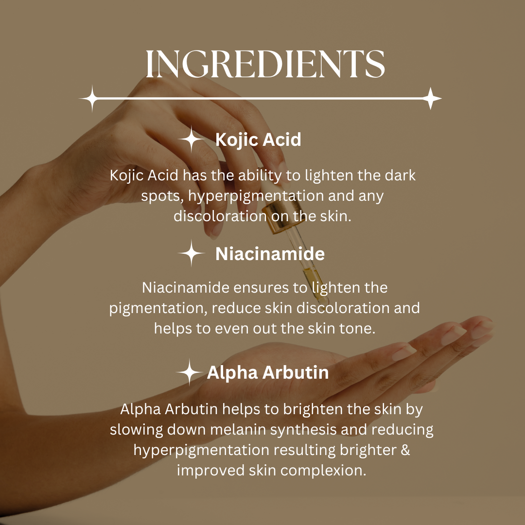 Kojic Acid Face Serum Ingredients