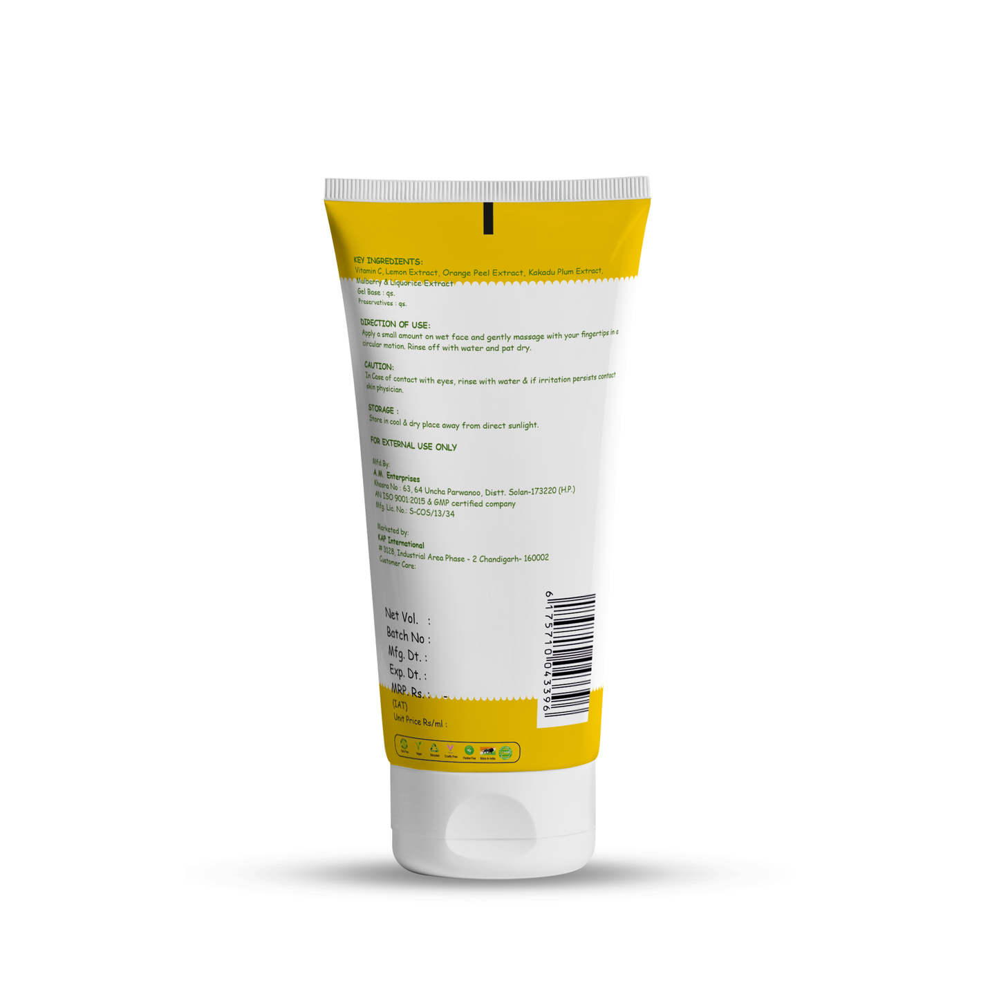 U16 Vitamin C Face Wash - 100ml