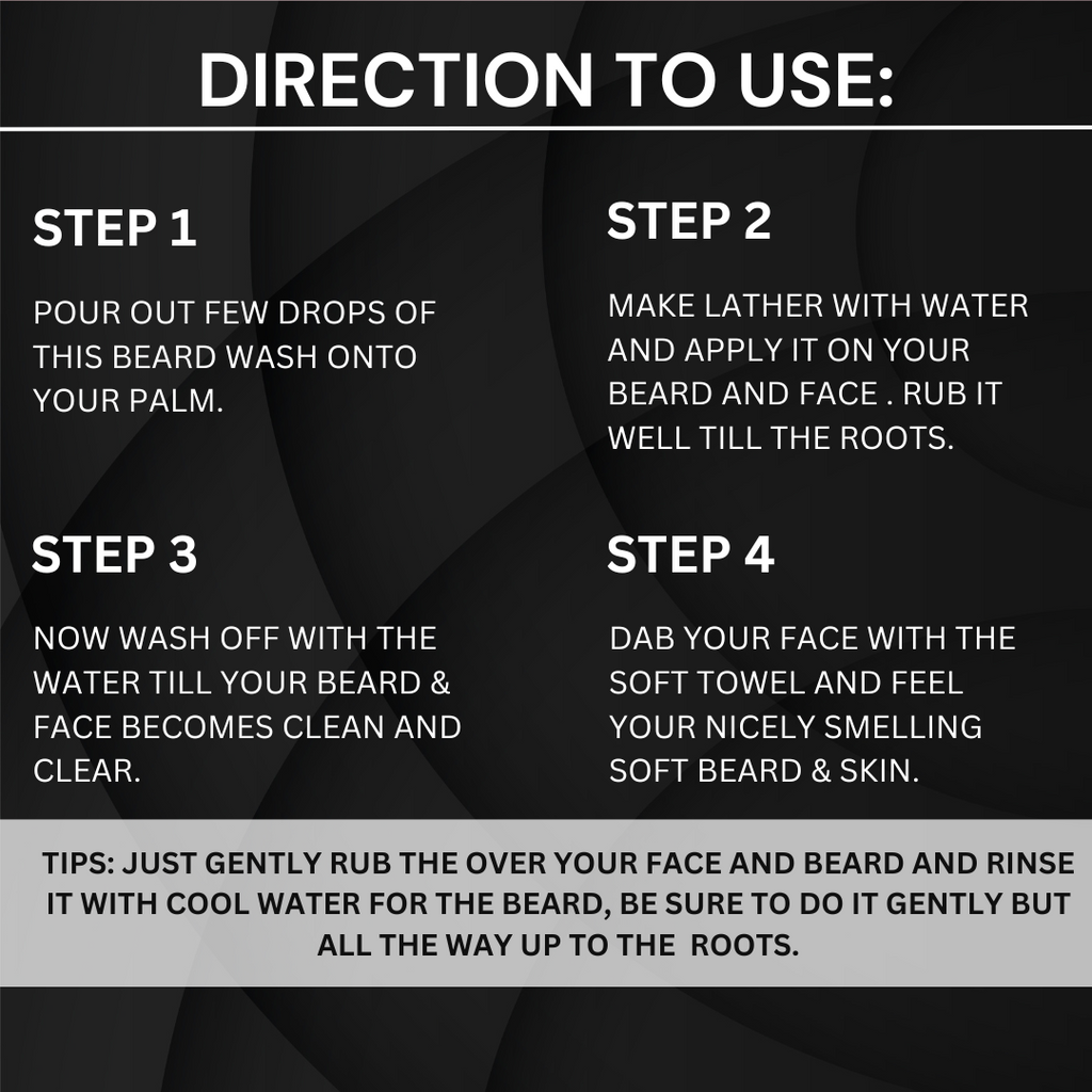Beard Wash How to use 
