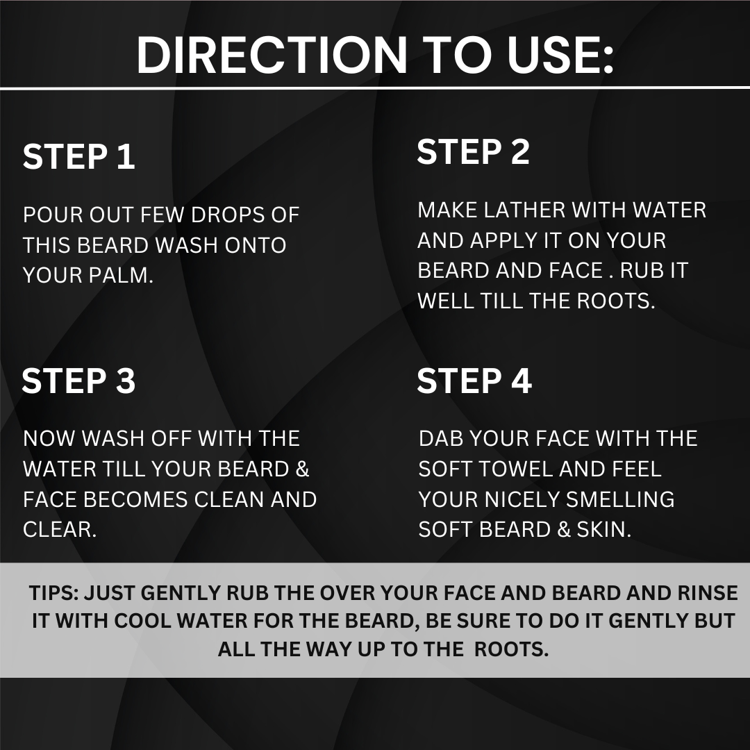 Beard Wash How to use 