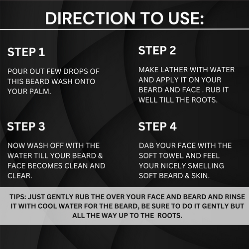 Beard Wash How to use 