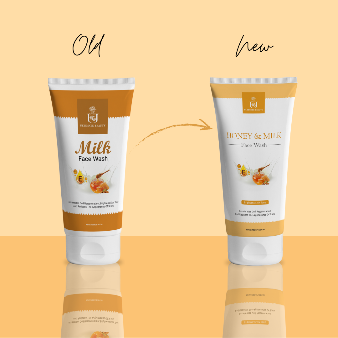 Honey & Milk Face wash Old & New 