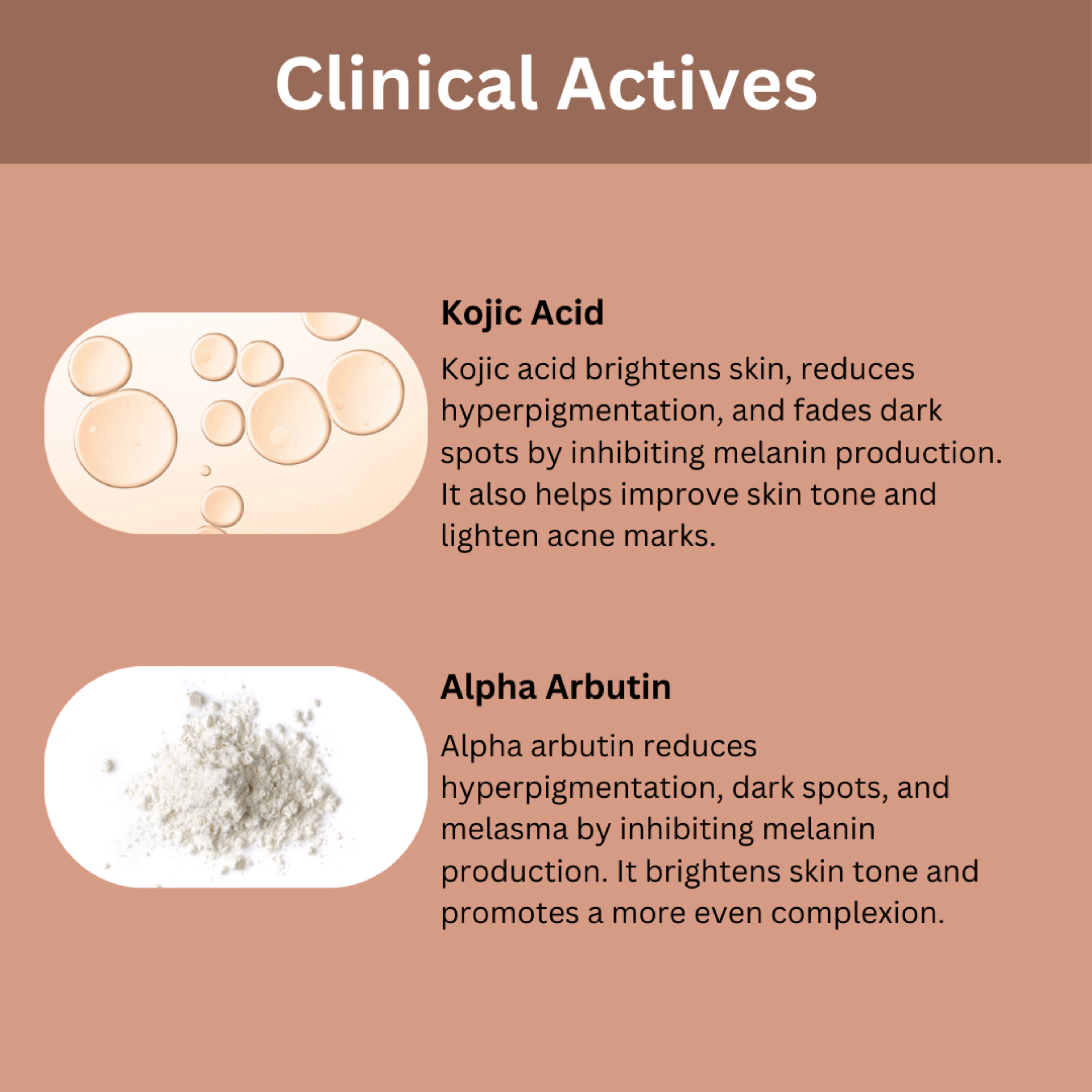 U16 Dark Spot & Blemish Face Serum With Kojic Acid.