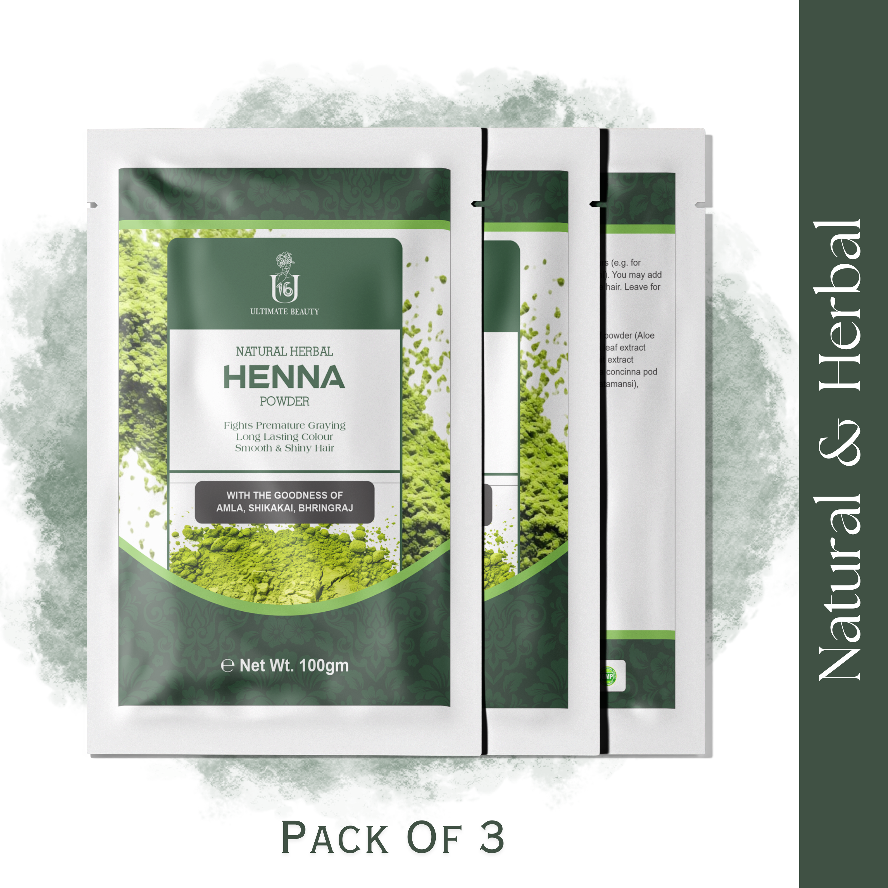 Natural Herbal Henna Powder 