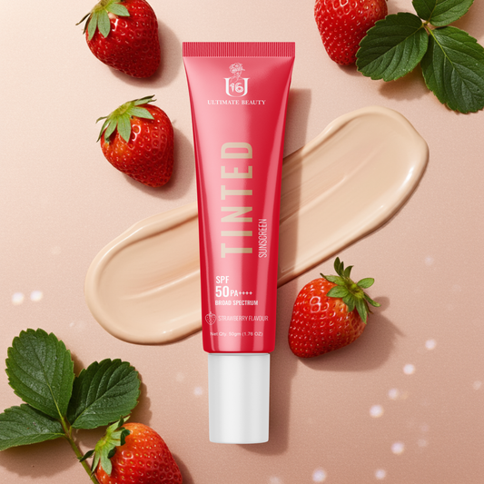 U16 Tinted Sunscreen | SPF 50 PA++++ | Strawberry Flav. - 50g