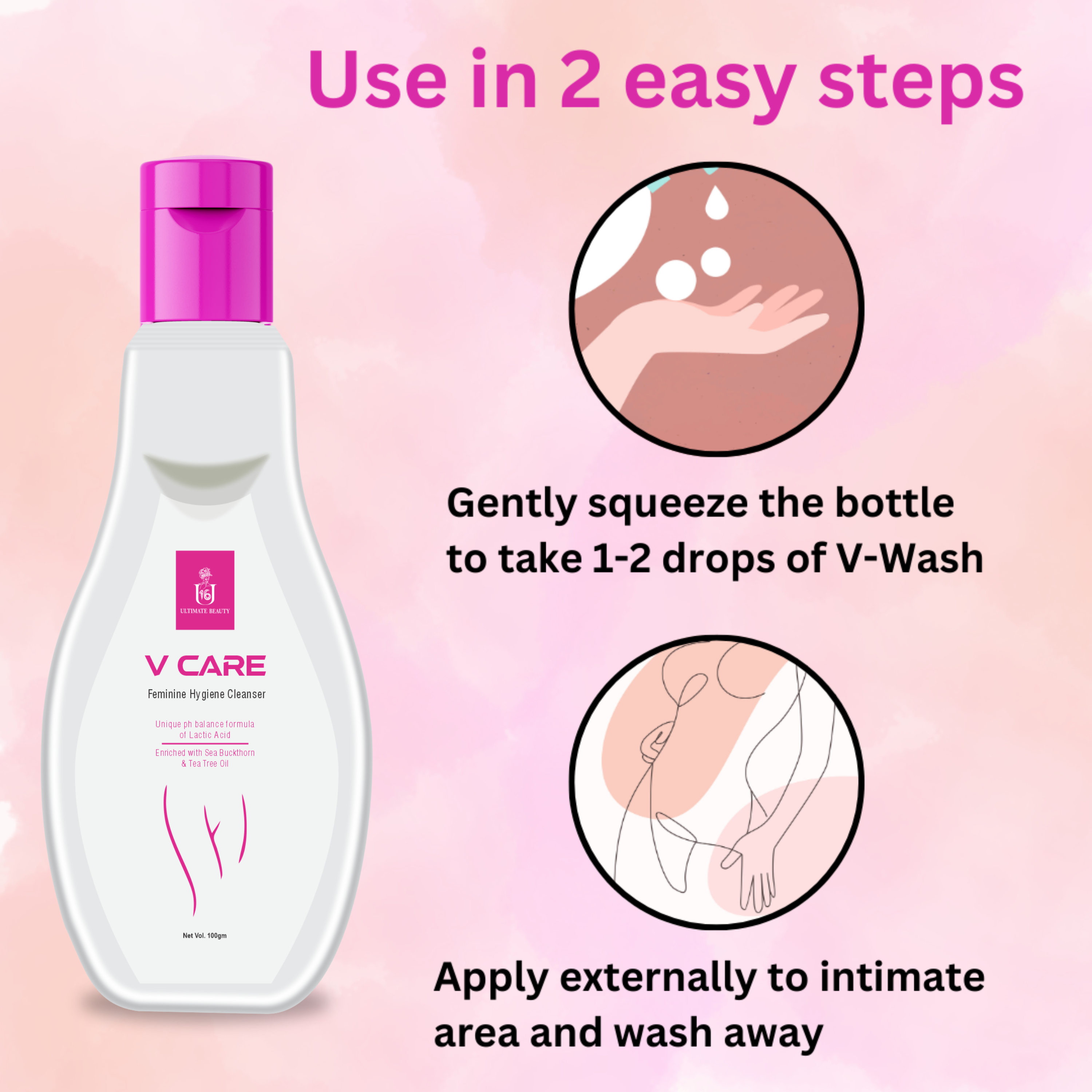 V Care Feminine Hygiene Cleanser - 100ml