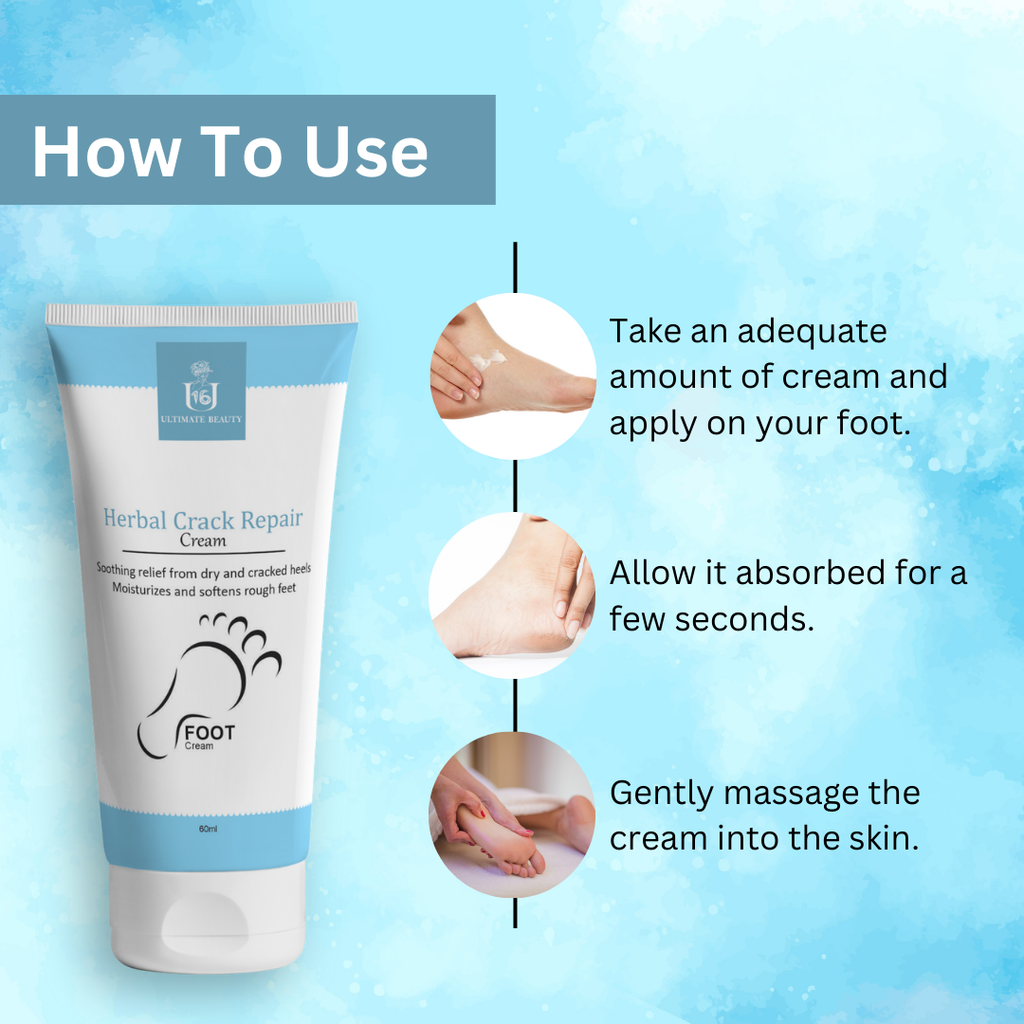 Herbal Crack repair Cream How To use 