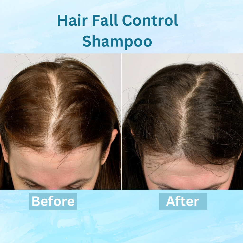Hair Fall Shampoo Before & After 