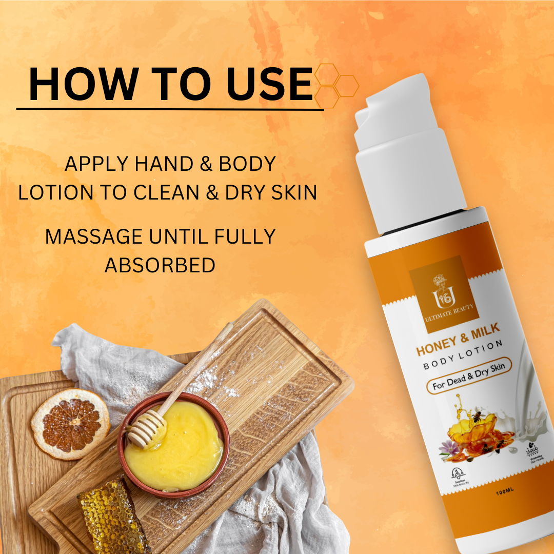 Honey and Milk Body Lotion How to use 