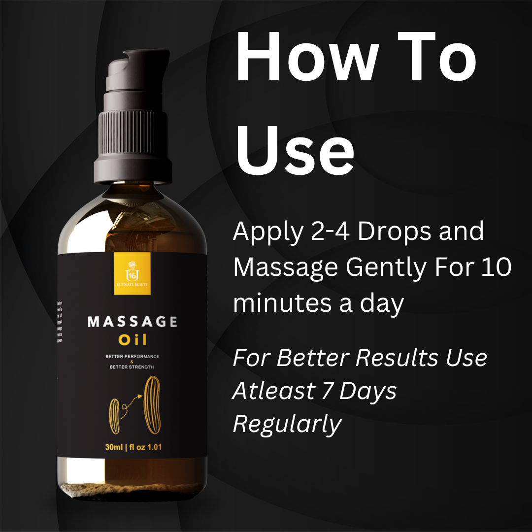Massage Oil For men How to use 