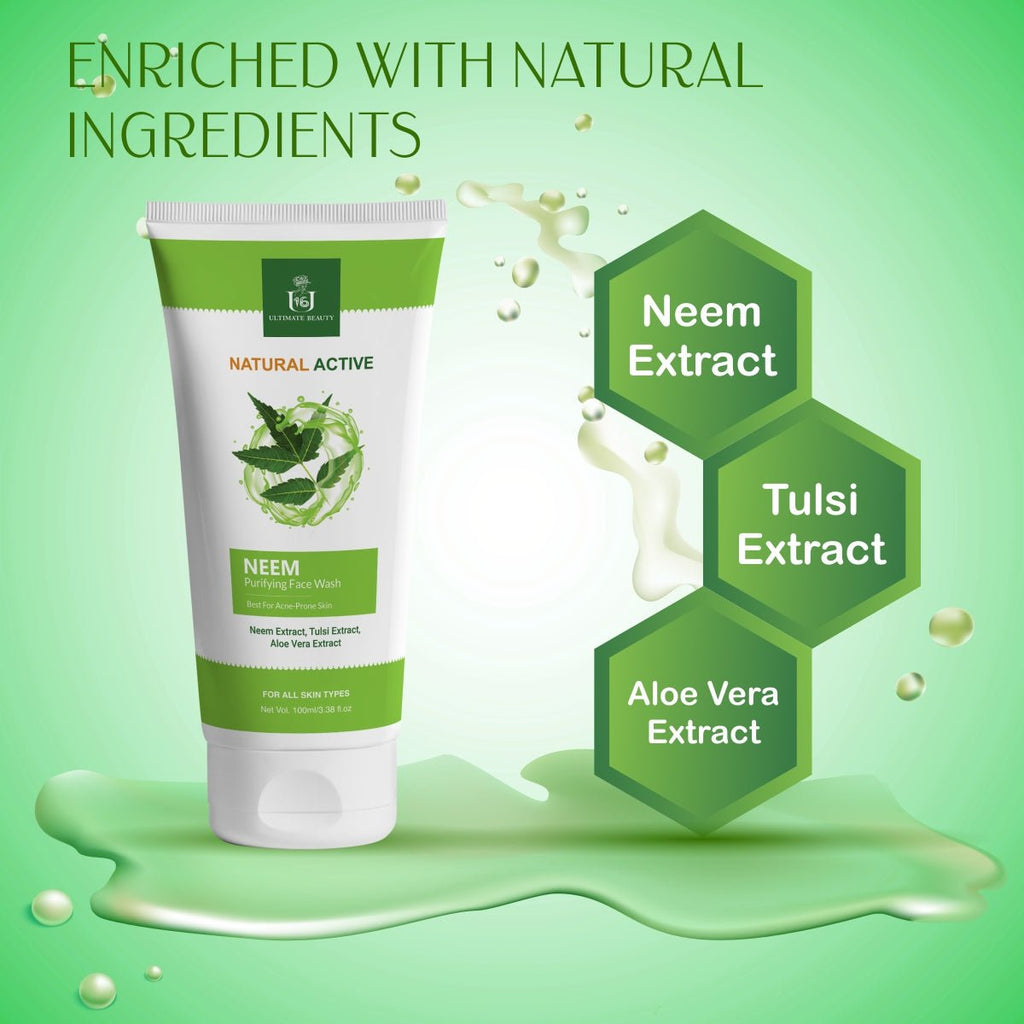 Neem Face Wash - 100ml - U16 Ultimate Beauty