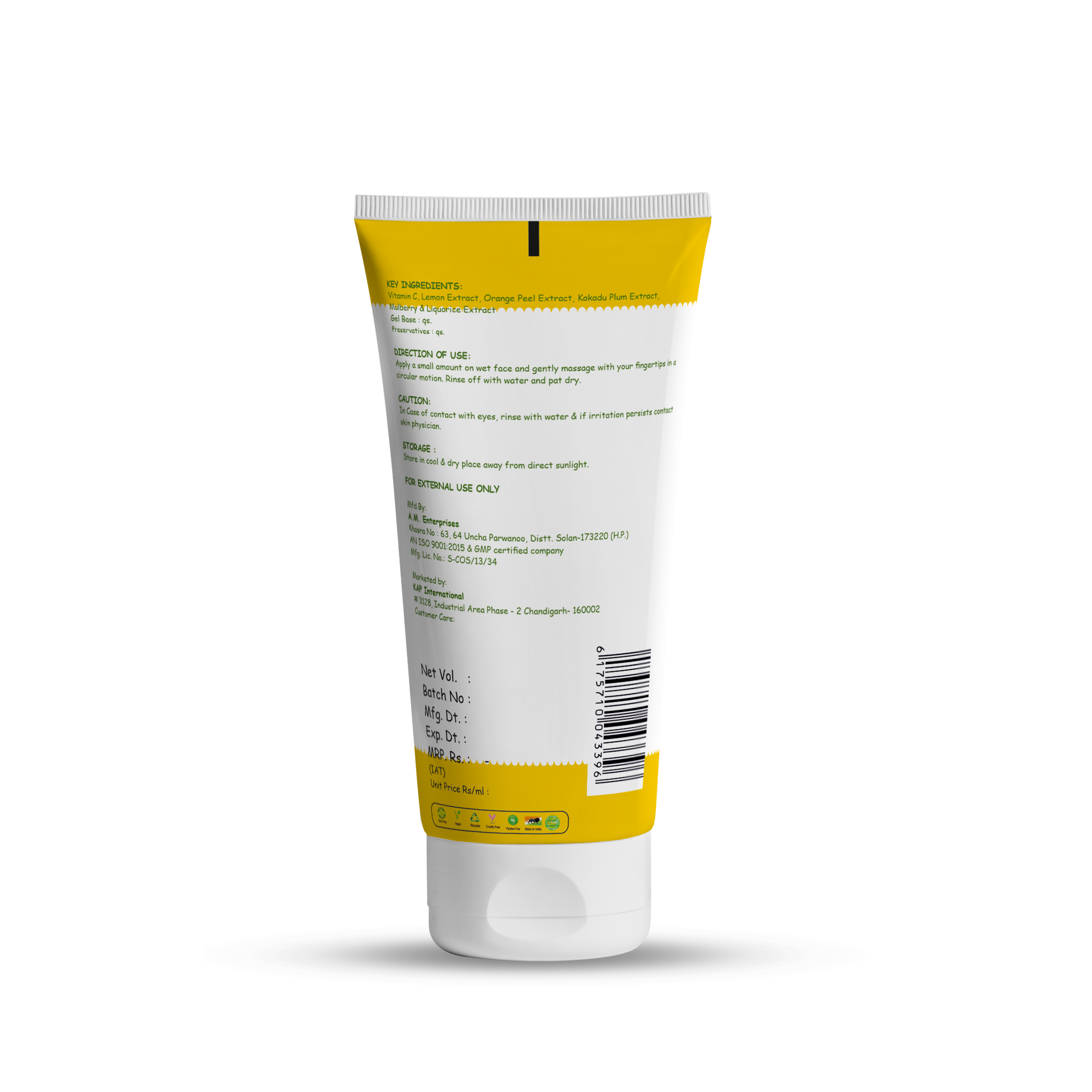 U16 Vitamin C Face Wash - 100ml